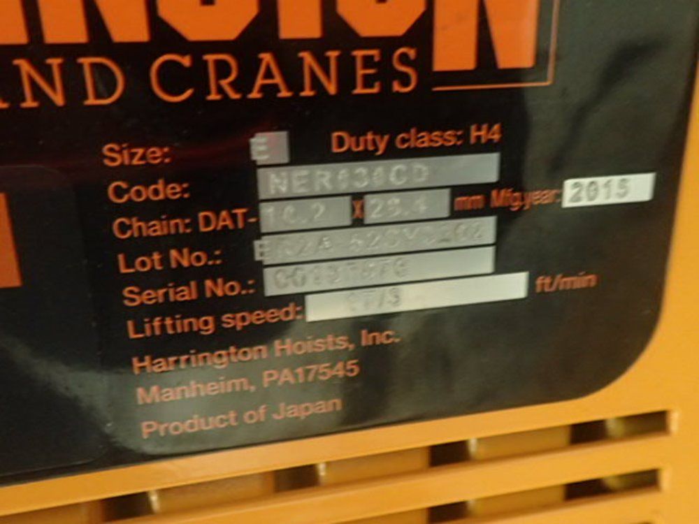 Harrington Powertrolly/chain Hoist