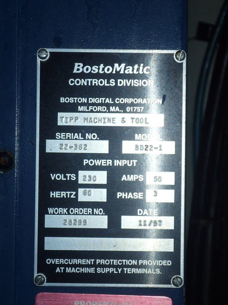 Boston Digital Corporation Cnc Vertical Mill