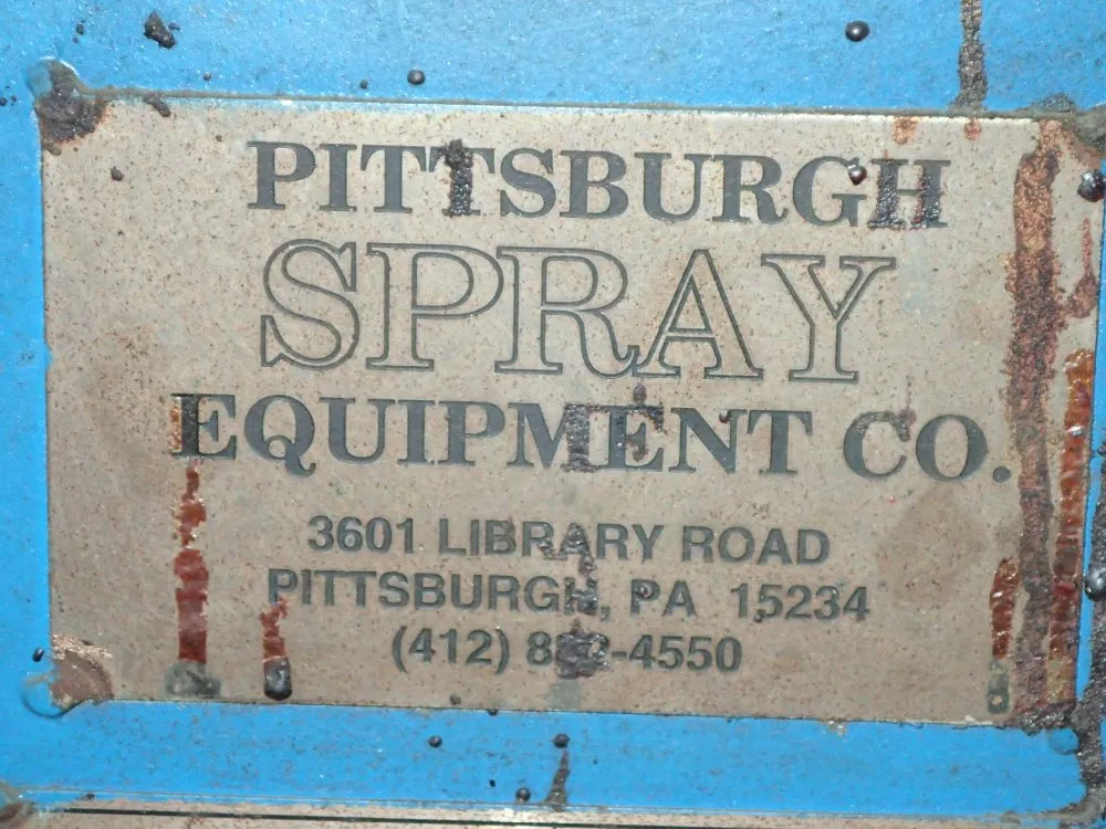 Pittsburgh Spray Equipment Co. Tank