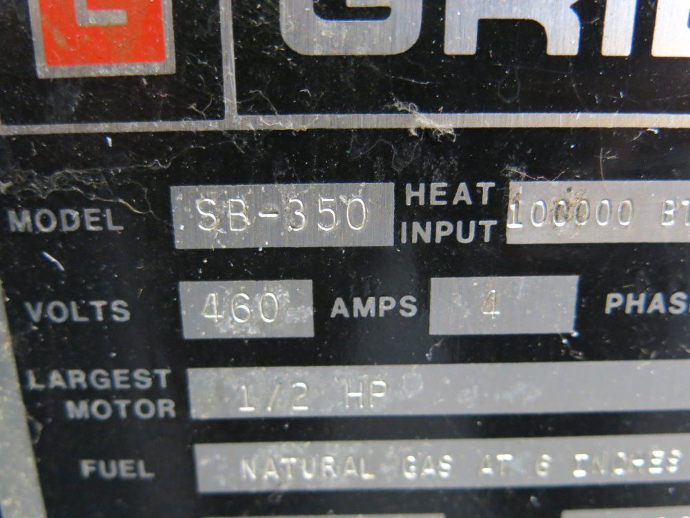 Grieve 350Â° F Natural Gas Oven - Sb-350