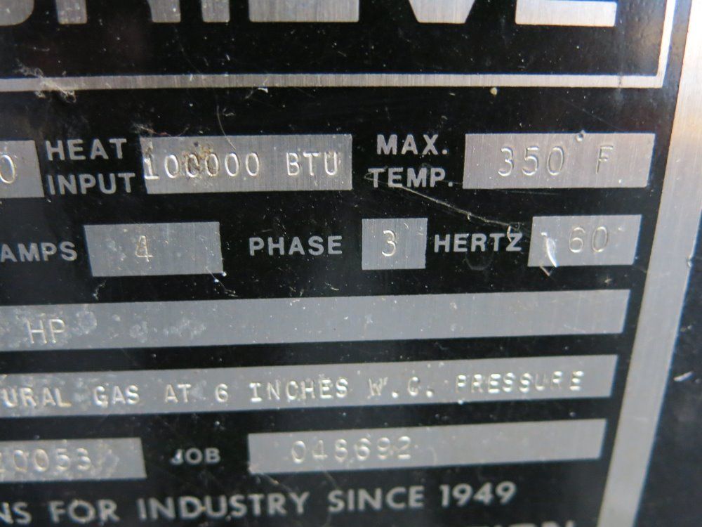 Grieve 350Â° F Natural Gas Oven - Sb-350