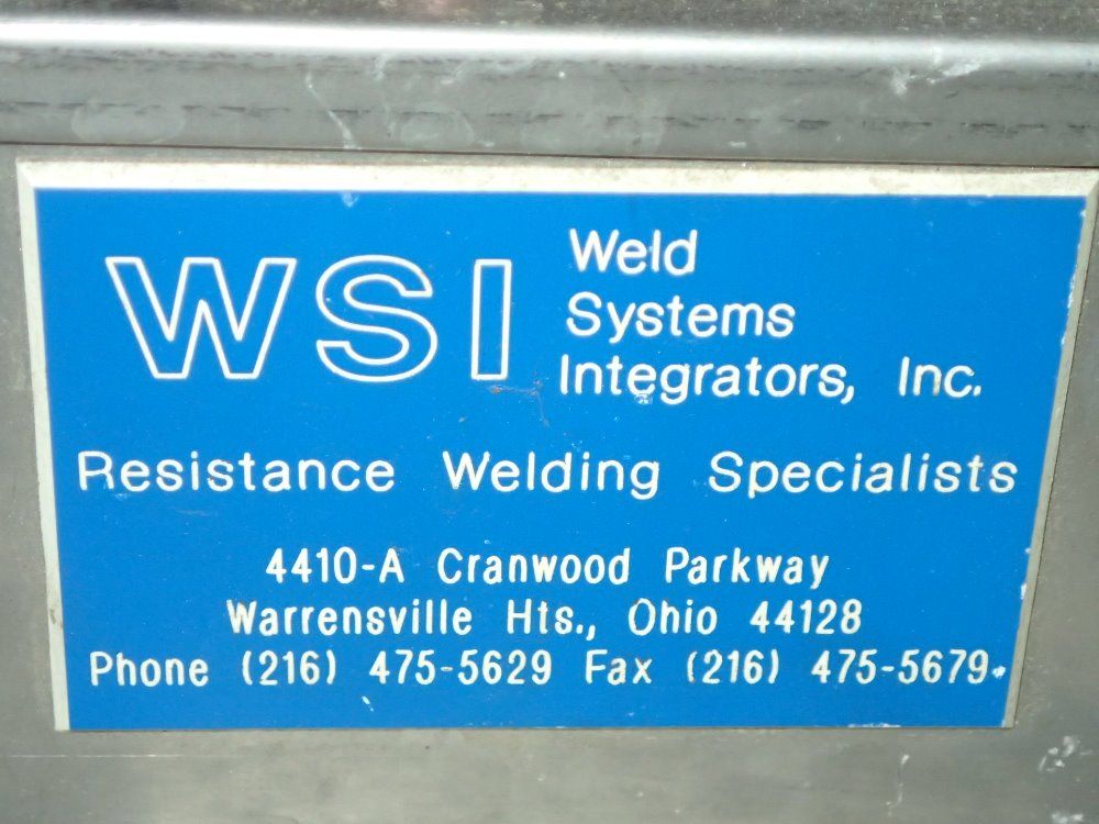 Weld Systems Integrators S/s Cooling Unit