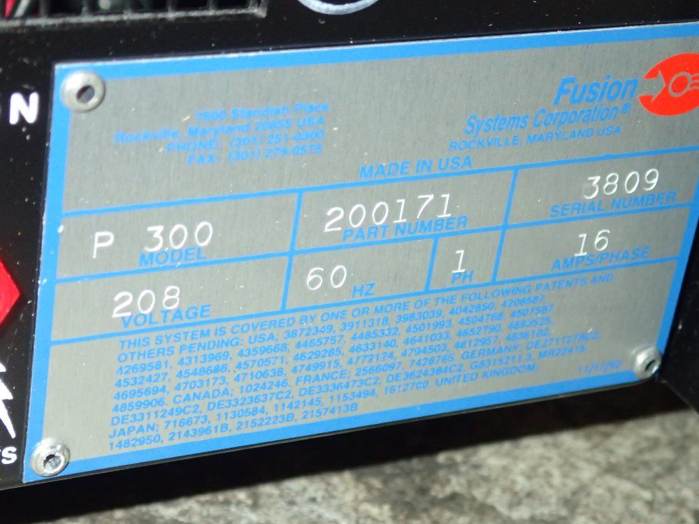 Fusion Uv Curing Ultraviolet Power Supply