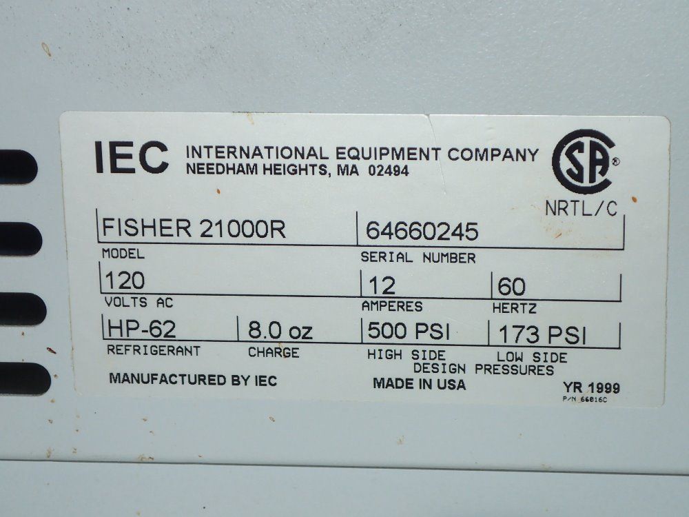 Fisher Scientific/iec Centrifuser