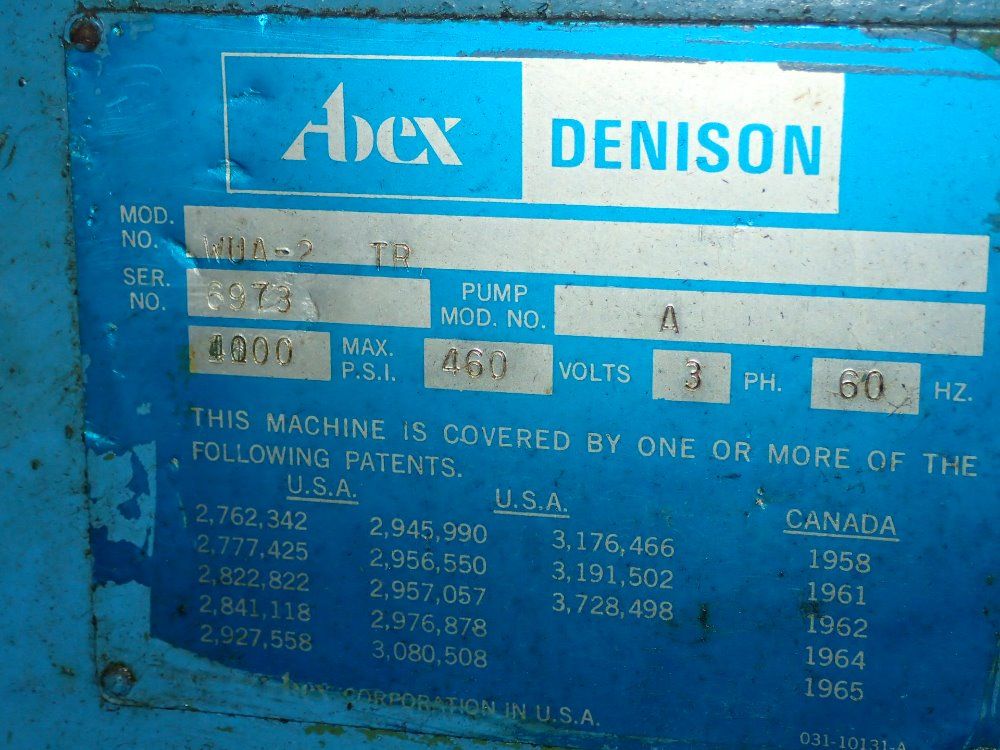 Abex / Denison / Multipress Press