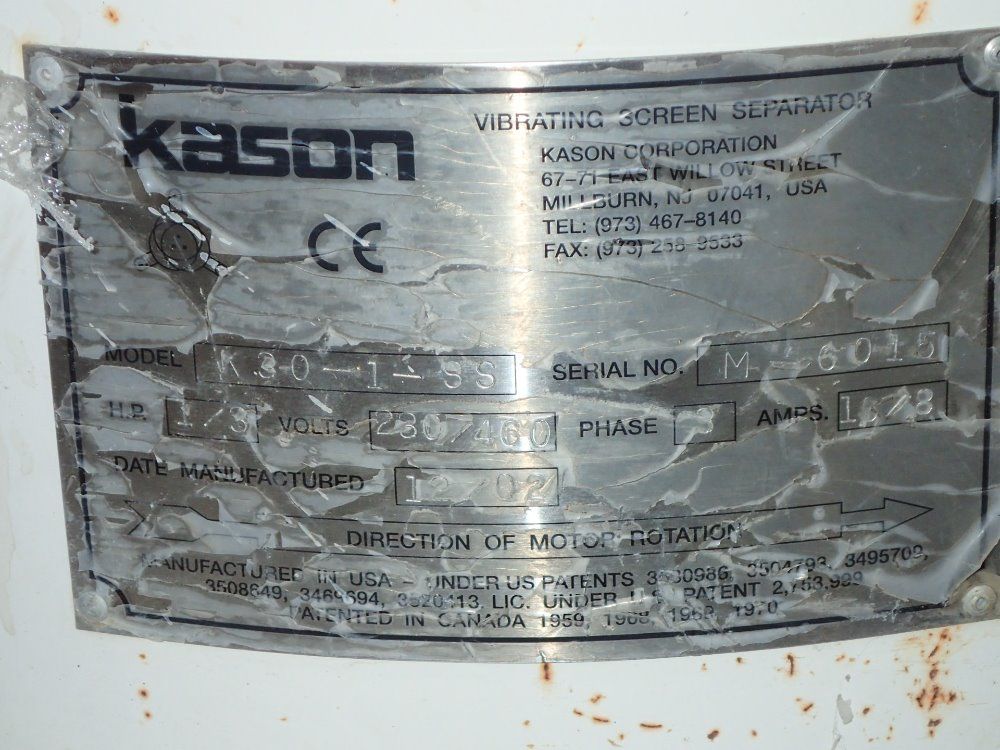 Kason Vibrating Screen Separator