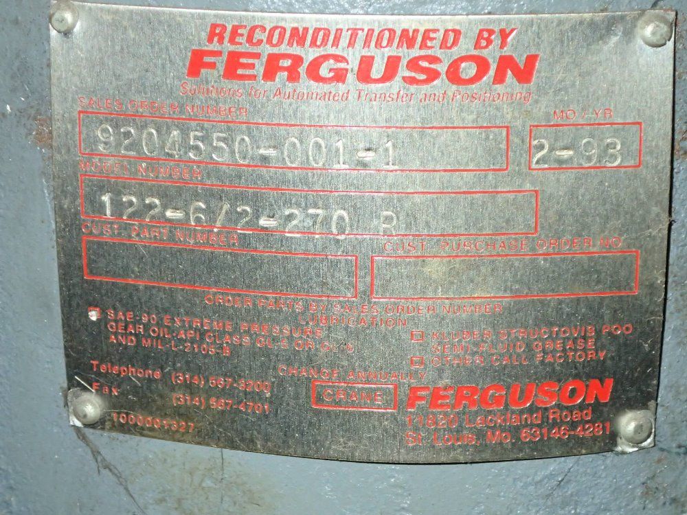 Ferguson/unidynamics Gear Reducer