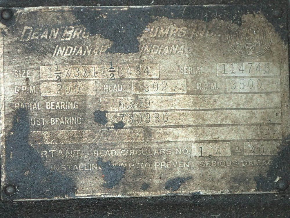 Dean Brothers Pumps Pump