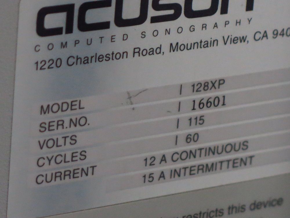 Acuson Ultrasound Machine
