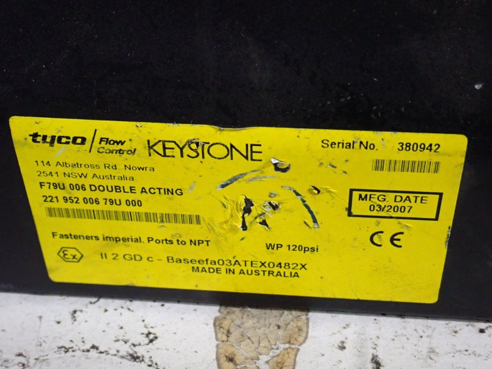 Tyco/keystone Actuator