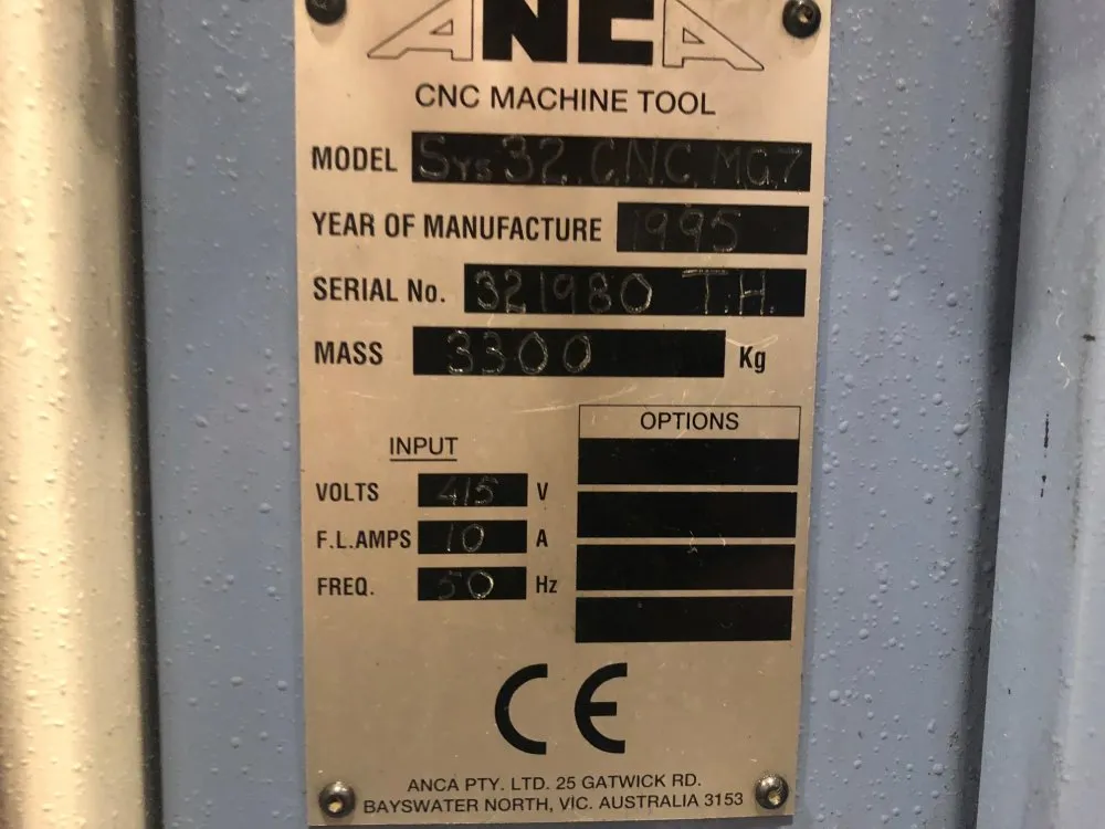 Anca Cnc Tool Cutter Grinder - Fastgrind Mg7