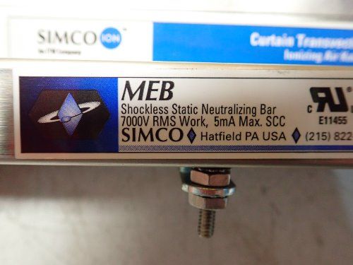 Simco 24" 4008457 24" Curtain Transvector Ionizing Air Knife. W/shockless Static Bar - 4008457