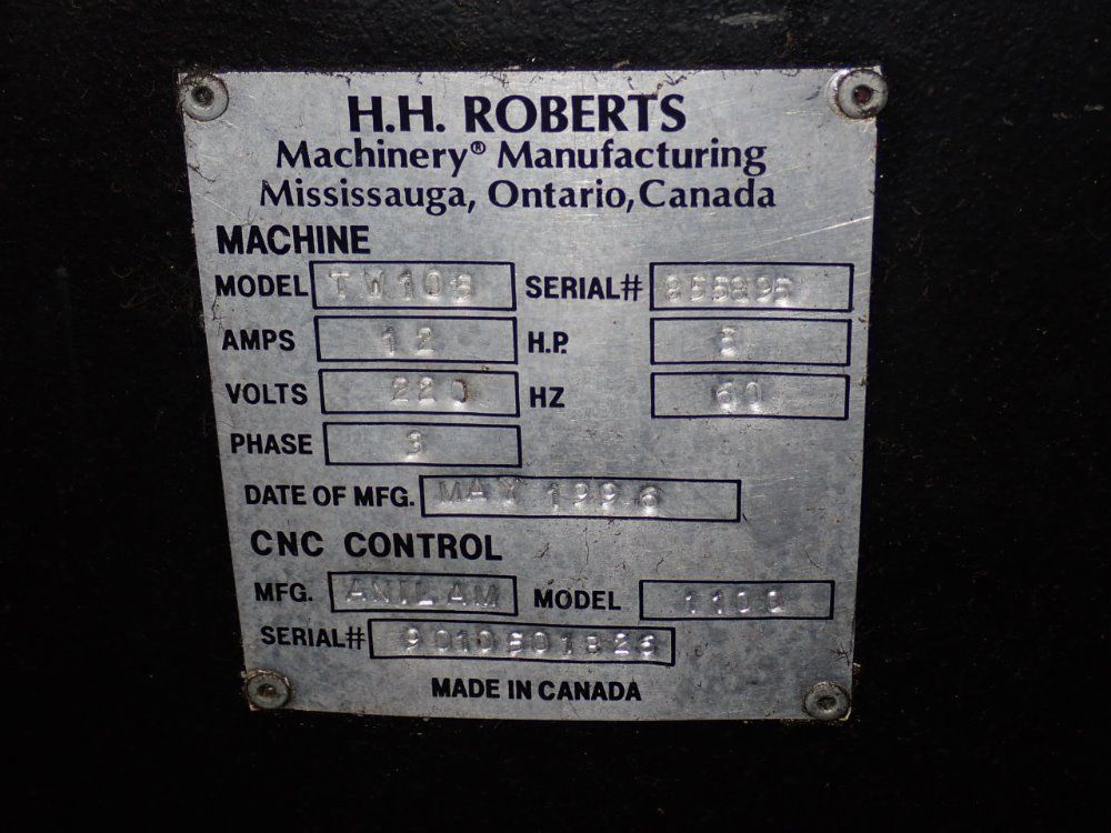 H.h. Roberts/top Well Cnc Vertical Mill