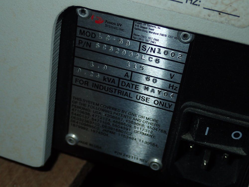 Fusion Uv Curing Conveyor