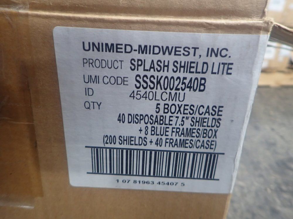 Splash Shield 7 1/2" Face Shields W/ Frames