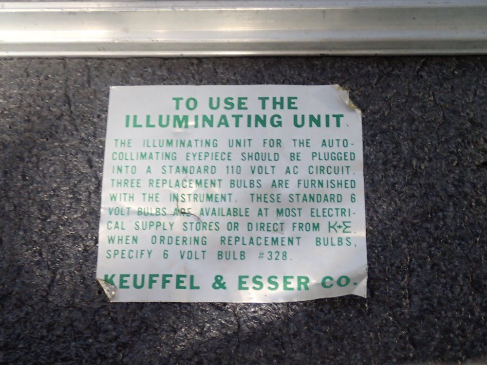Keuffel & Esser Autocollimating Line Of Site Telescope