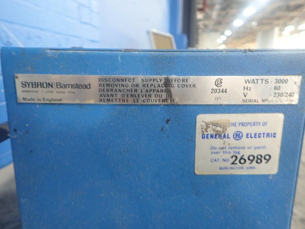 Sybron / Barnstead Distillation Pump System