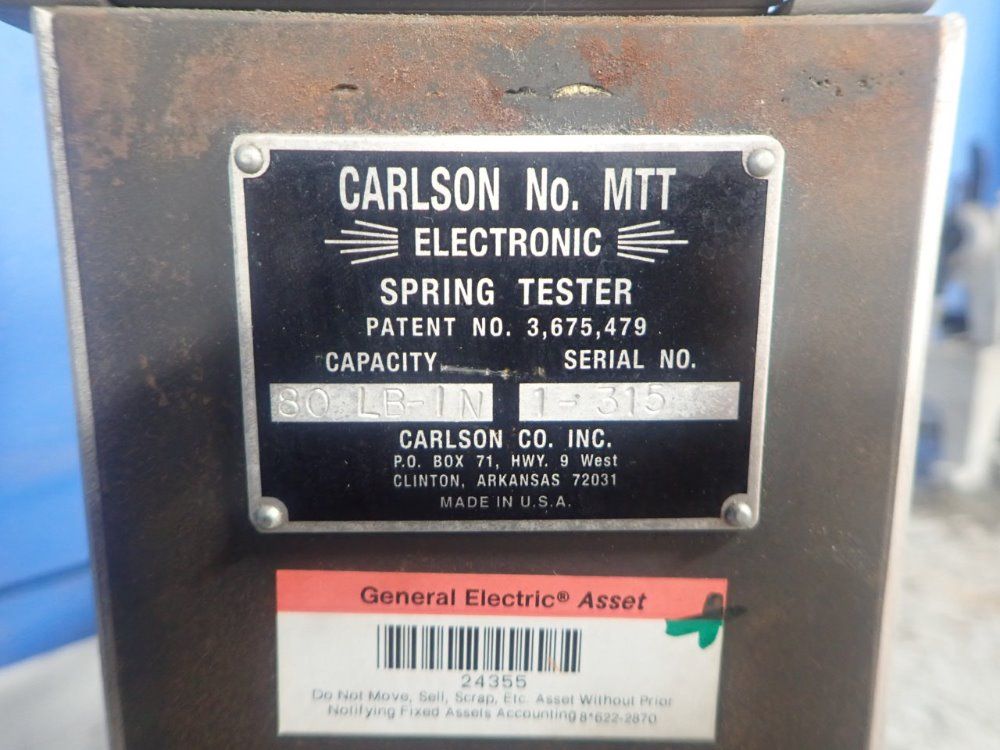 Carlson Spring Tester