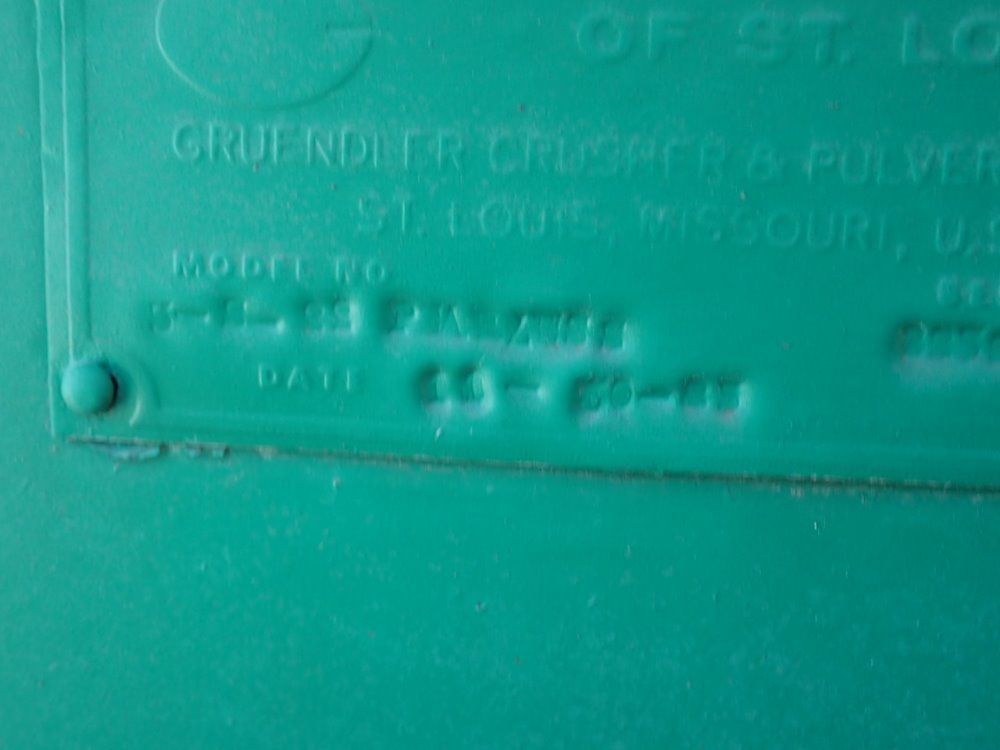 Gruendler Crusher/pulverizer