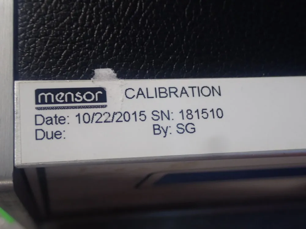 Mensor Pressure Calibration System