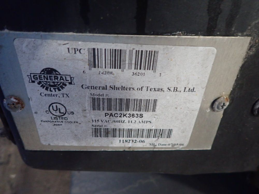 General Shelter Cooling Unit