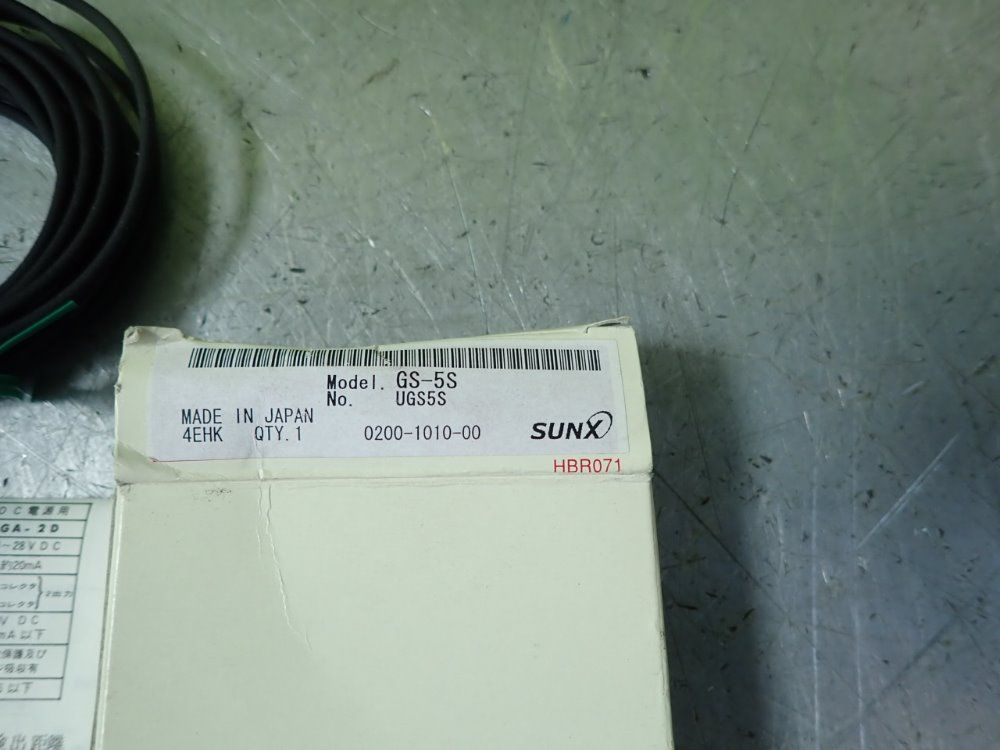 Sunx Gs-5s Photoelectric Sensor - Gs-5s