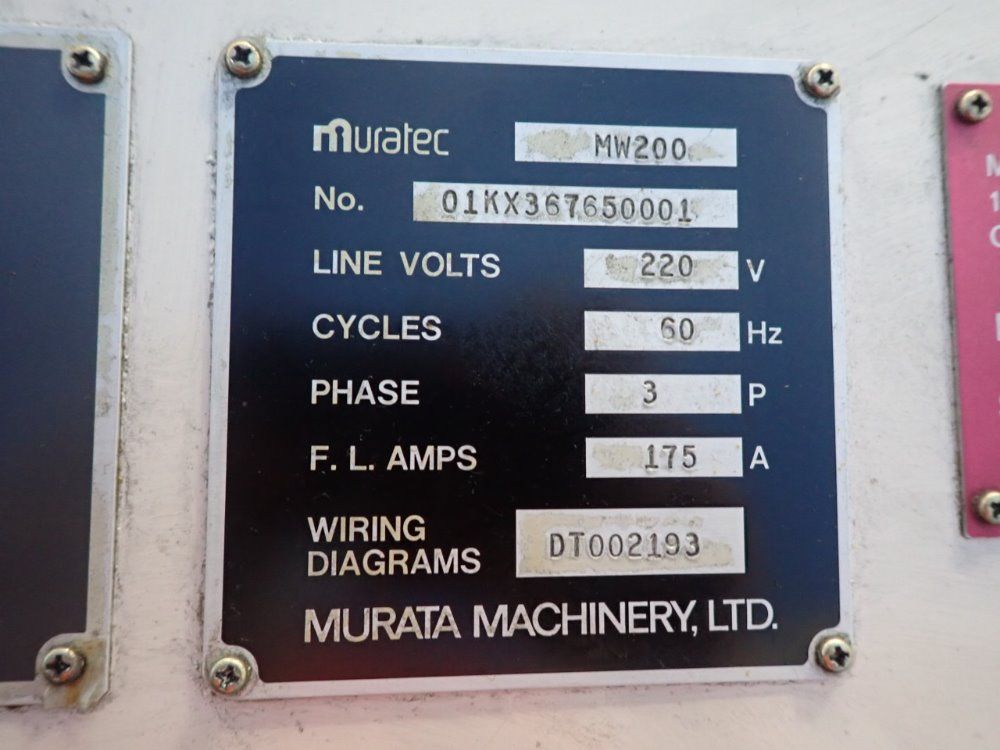 Muratec Mw200g Dual-spindle Cnc Lathe - Mw200g
