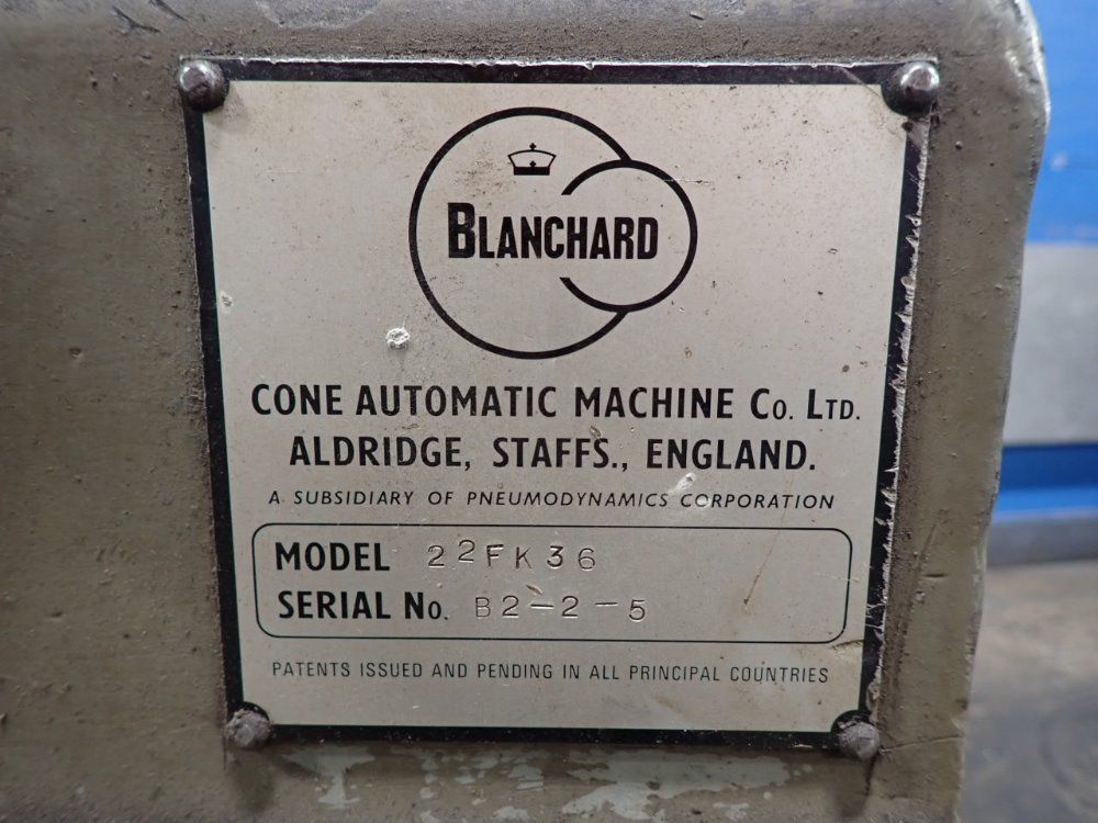 Blanchard 36" Rotary Surface Grinder - 22fk36