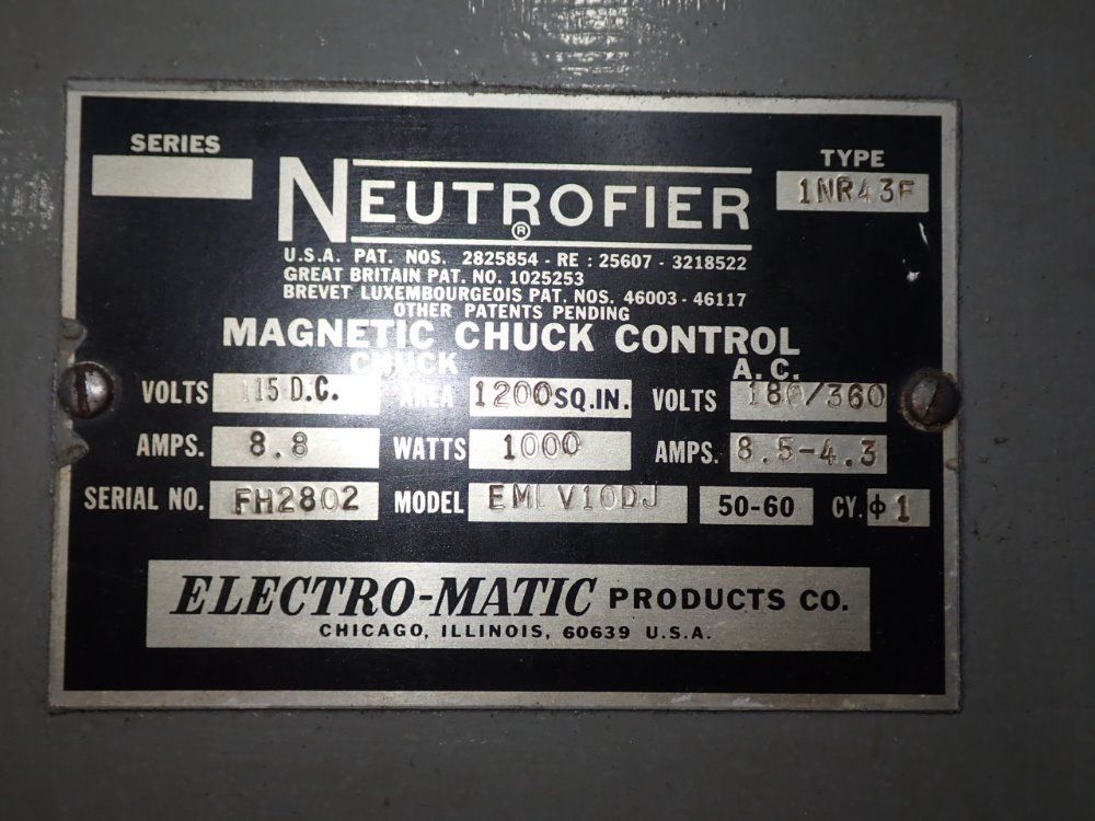 Blanchard 36" Rotary Surface Grinder - 22fk36