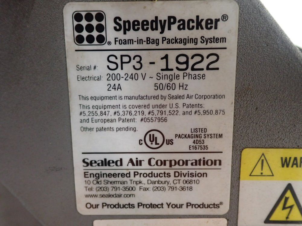 Sealed Air Foam-in-bag Packaging System