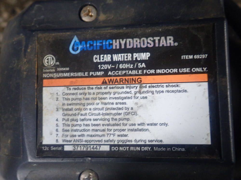 Pacific Hydrostar Pump