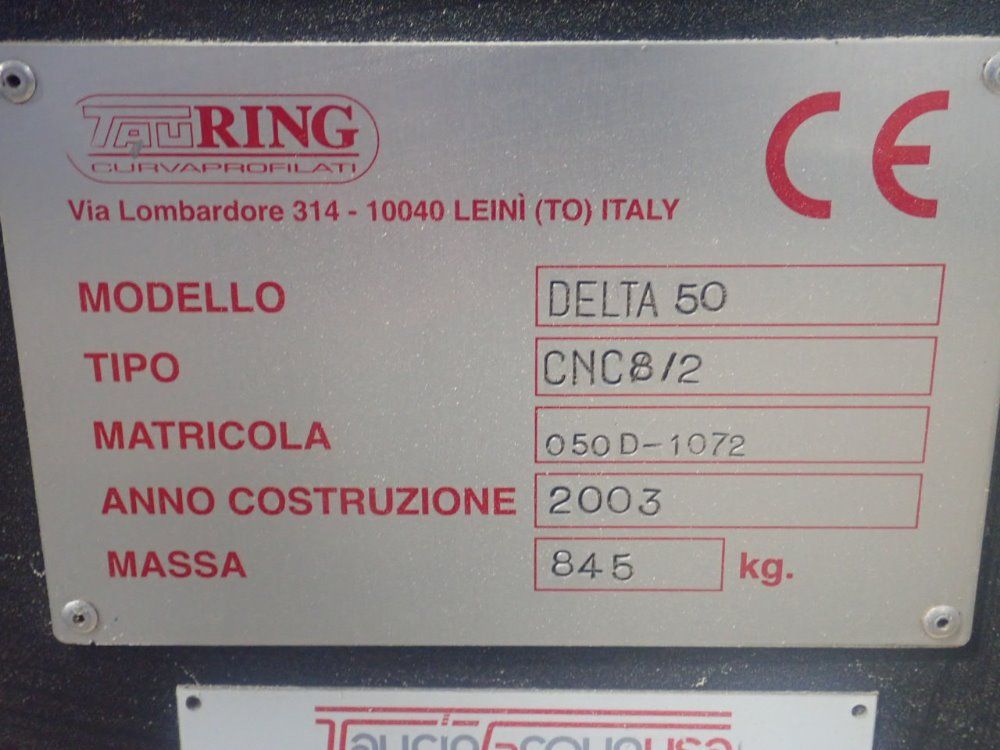 Tauring Delta 50/cnc8/2 Pyramid Bender - Delta 50/cnc8/2