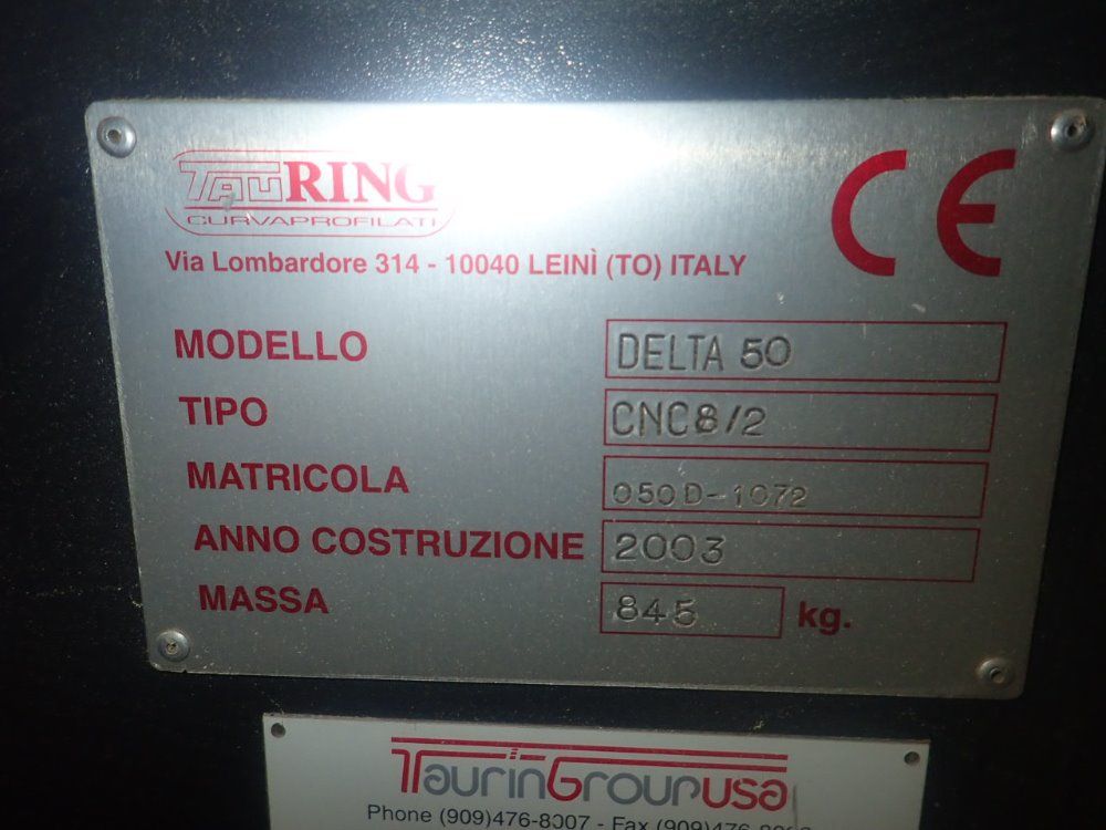 Tauring Delta 50/cnc8/2 Pyramid Bender - Delta 50/cnc8/2