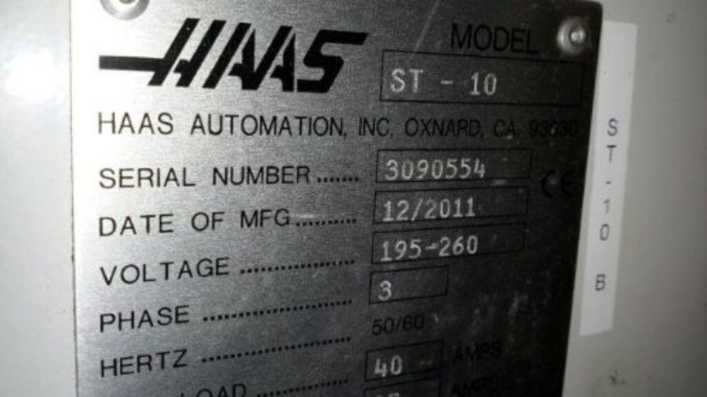 Haas Sl-10 Cnc Turning Center - St-10