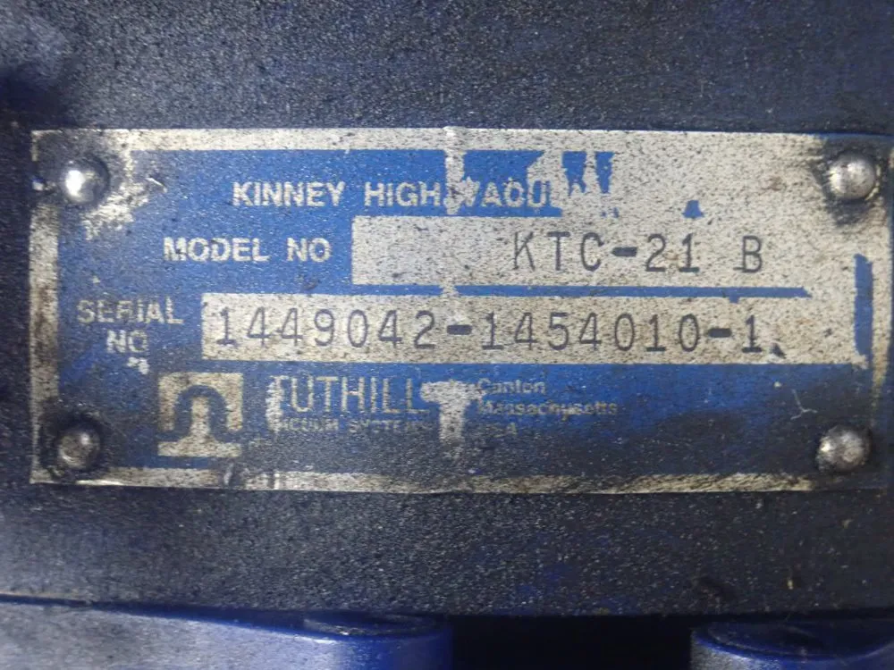 Kinney Vacuum Pump