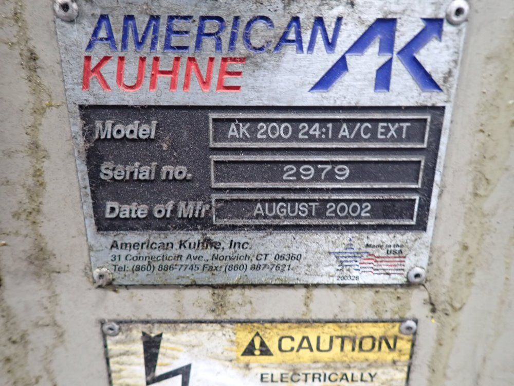 American-kuhne 1" Barrel Ak 200 24:1 A/c Ext Extruder - Ak 200 24:1 A/c Ext