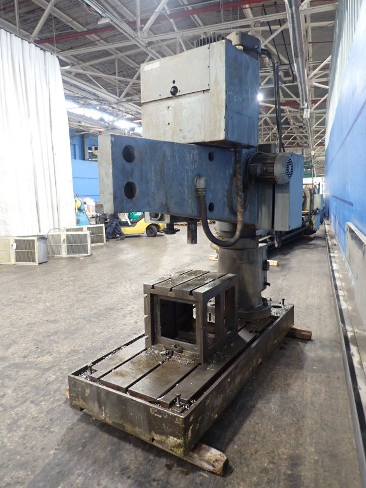 H. Cegielski 14" Column 56" Arm Wra-40 Radial Arm Drill - Wra-40