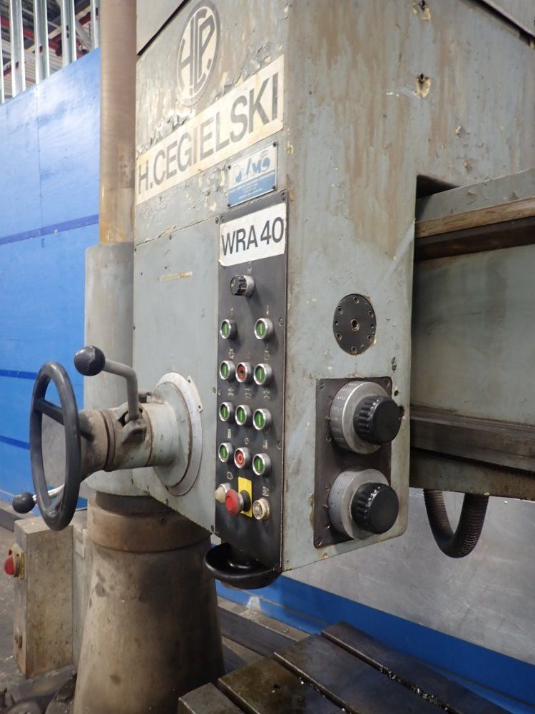 H. Cegielski 14" Column 56" Arm Wra-40 Radial Arm Drill - Wra-40