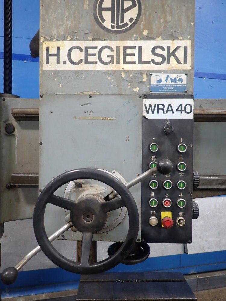 H. Cegielski 14" Column 56" Arm Wra-40 Radial Arm Drill - Wra-40