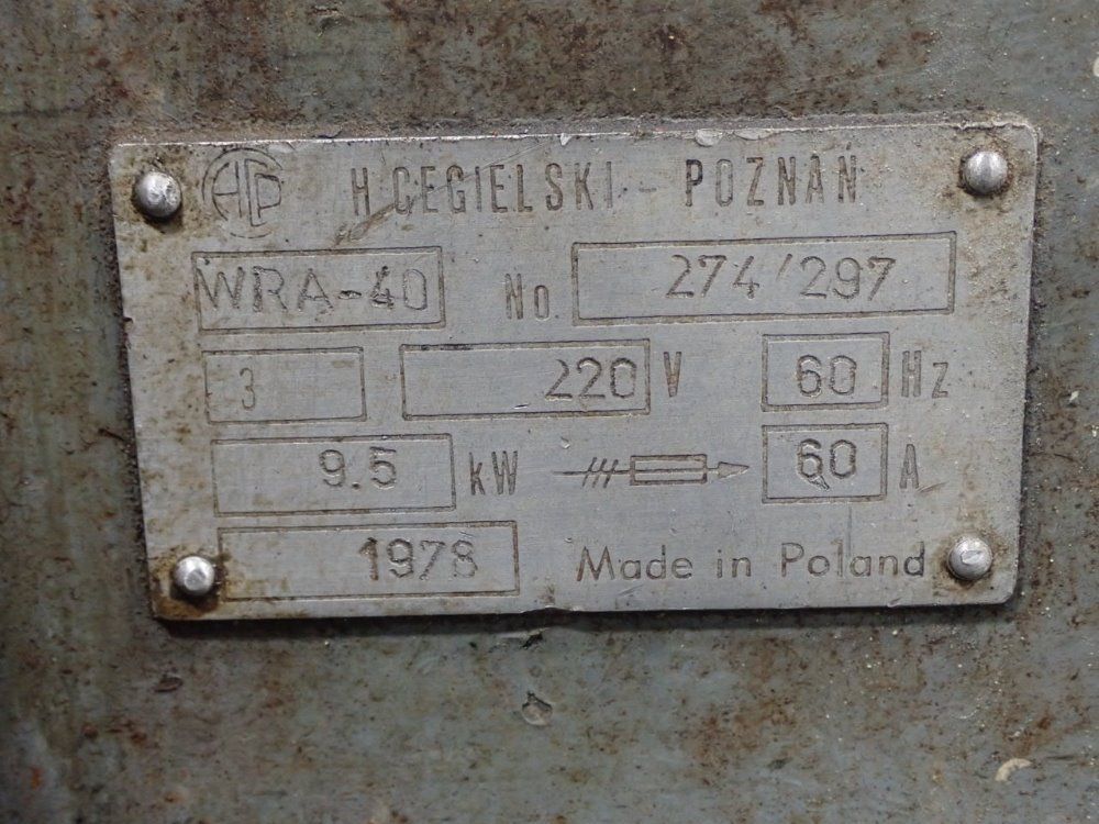 H. Cegielski 14" Column 56" Arm Wra-40 Radial Arm Drill - Wra-40