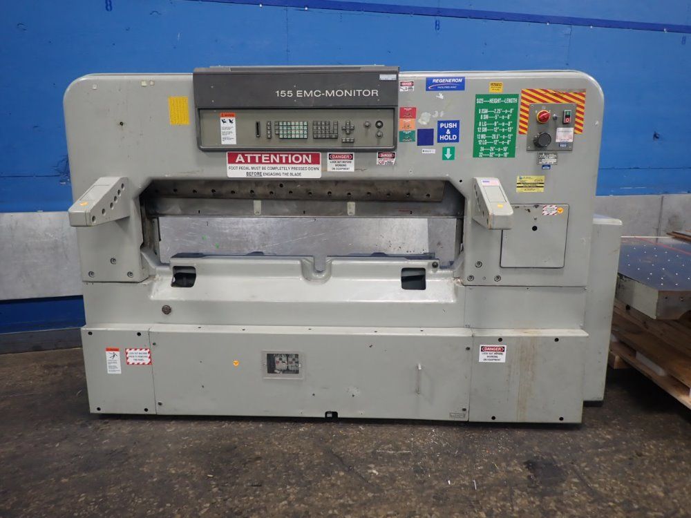 Polar 60" 155 Emc-mon Paper Cutter - 155 Emc-mon