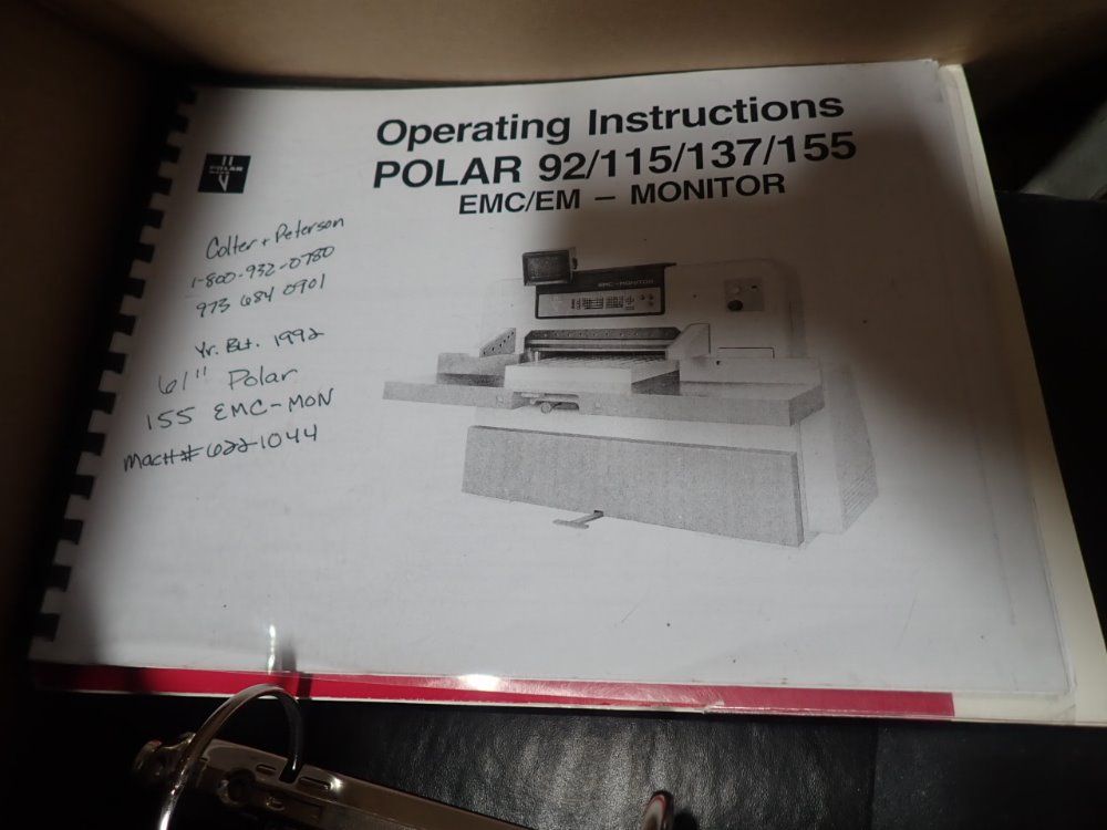 Polar 60" 155 Emc-mon Paper Cutter - 155 Emc-mon