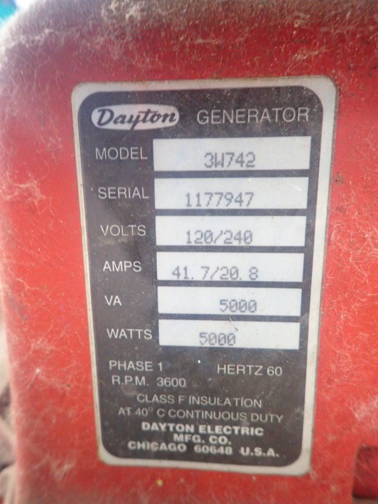 Dayton Portable Generator