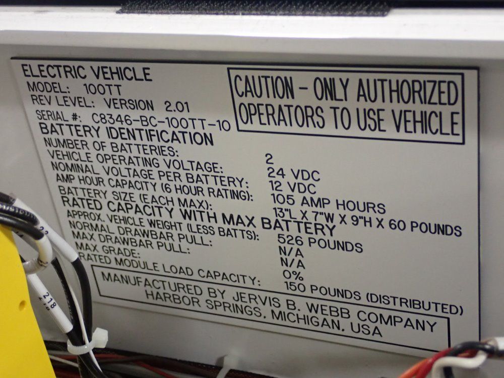 Daifuku Webb Smart Cart Electric Vehicle