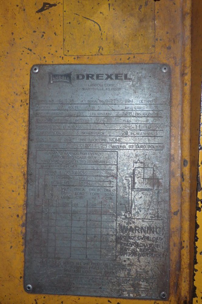 Drexel 3000 Lbs Slt30 Electric Swingmast Forklift - Slt30