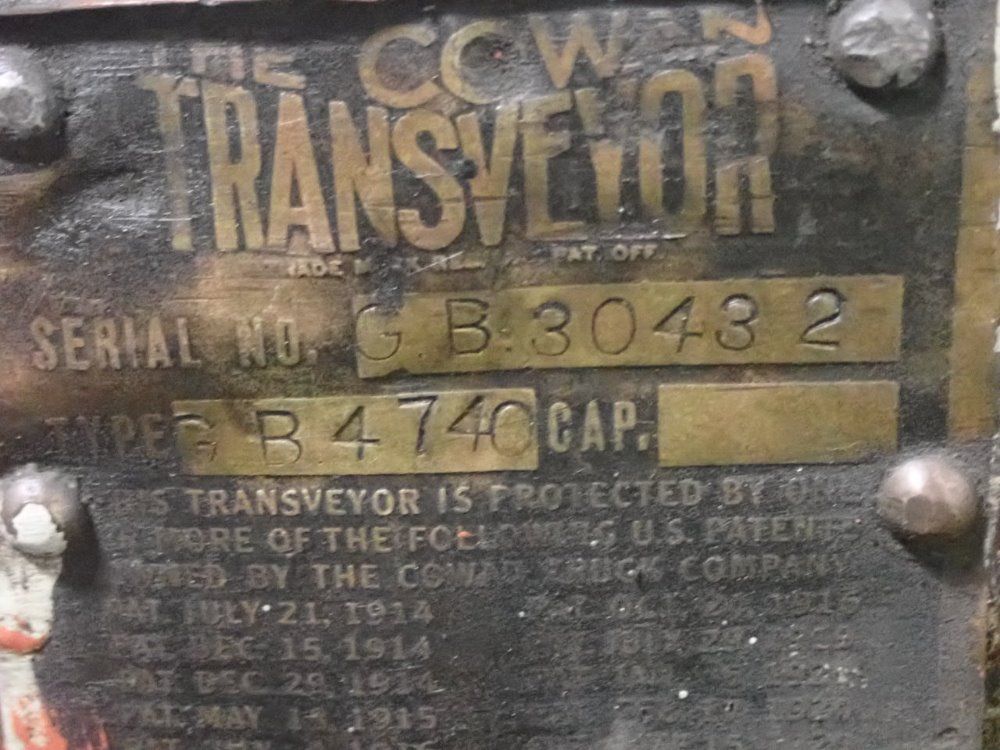 Cowan Transveyor Manual Jack