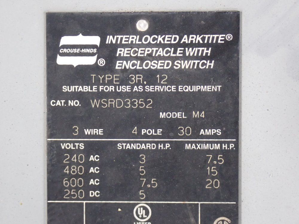 Crouse-hinds Fusible Disconnect