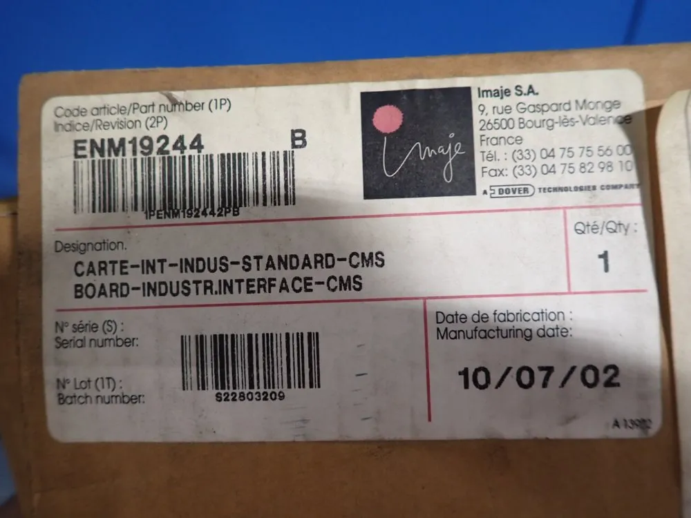 Imaje S.a. Board Interface