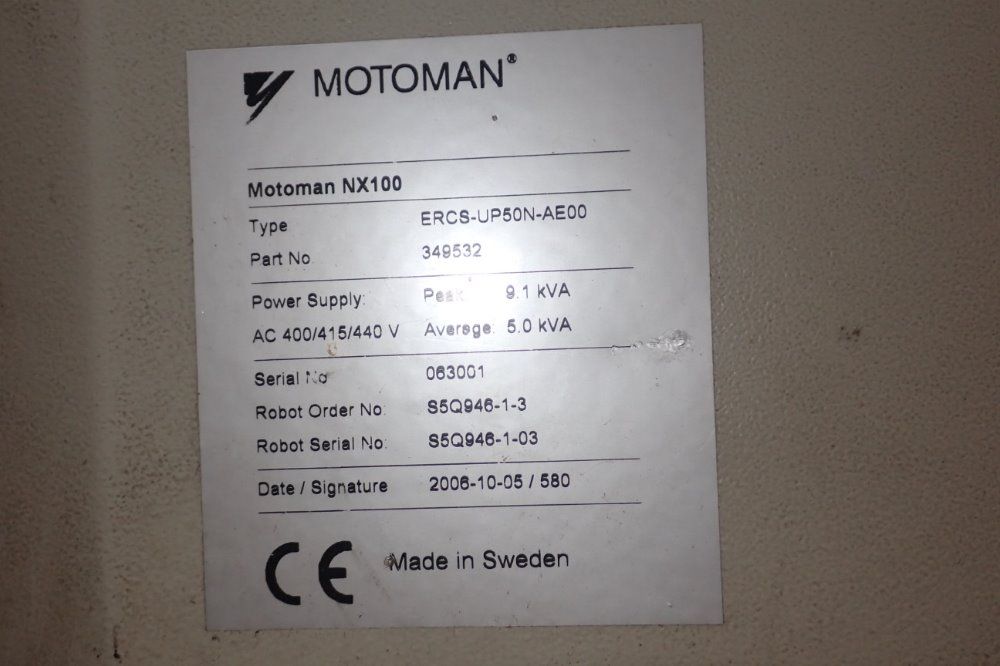 Motoman Ercs-up50n-ae00 Robot Control Panel - Ercs-up50n-ae00