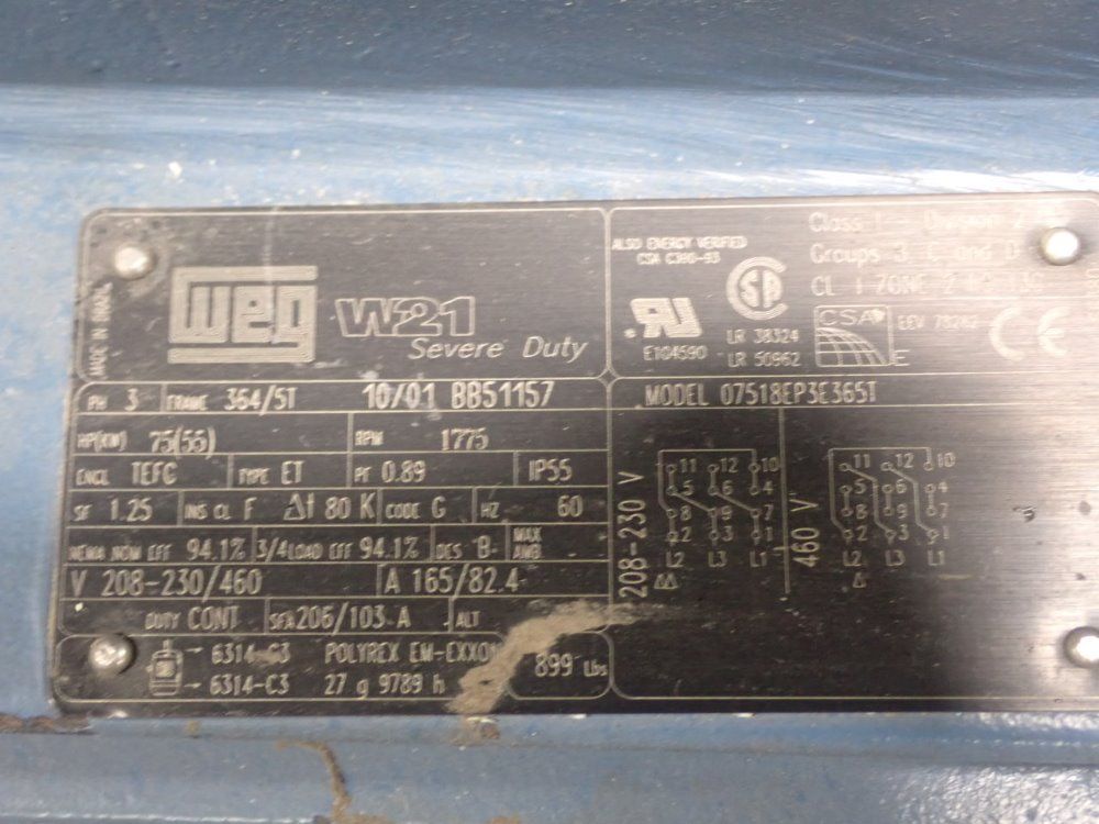 Polymer Systems 75 Hp Granulator